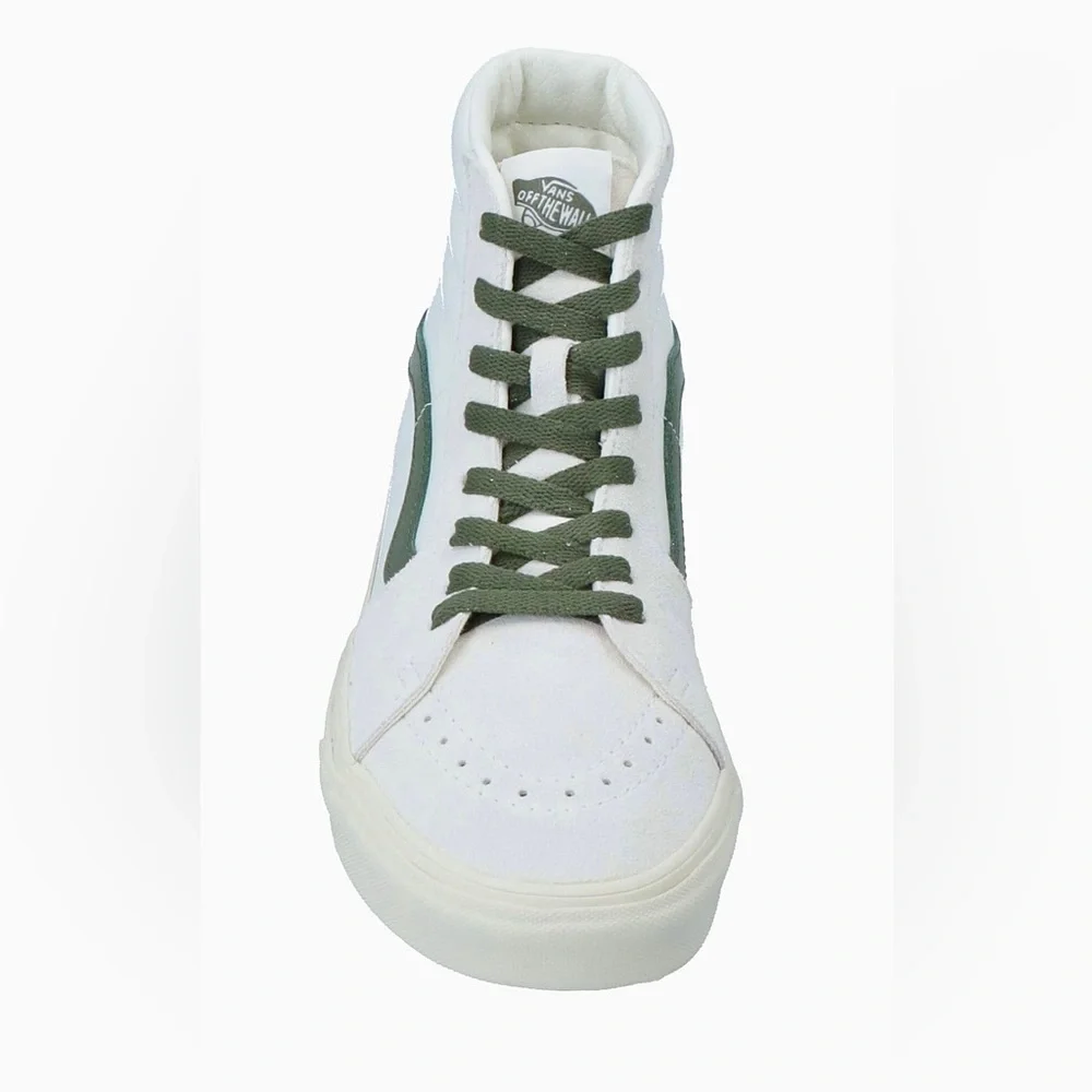 NWT Vans Sk8 Hi Leather Sneakers in Vintage Pop - Marshmallow Turtledove shoes - Picture 14 of 15